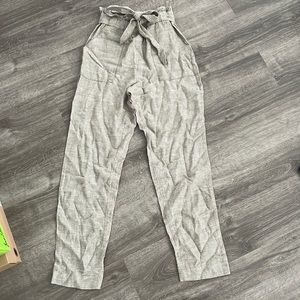 Linen straight leg pants